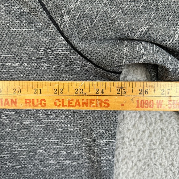 Greg Norman Sweater Pullover Mens XL Gray Black Fleece Lined Quarter Zip Logo - Picture 7 of 9